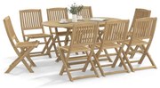 vidaXL Καρέκλες Κήπου Πτυσσόμενες 8 Τεμ. 48,5x57x90 εκ. Μασίφ Ακακίας