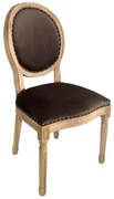 Καρέκλα Louis 03-0918 49x49x99cm Taupe Velvet, Wood