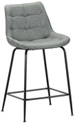 Σκαμπό Μπάρ Ermina (Σετ 4Τμχ) 43.2755.S 49x49x62-94cm Grey Zita Plus Μέταλλο,Ύφασμα