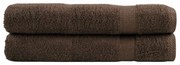 vidaXL Πετσέτες Premium SOLUND 2 τεμ. Καφέ 100x200 εκ. 600 γρ./μ²