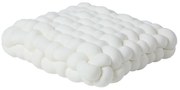 Διακοσμητικό Μαξιλάρι Βελούδινο 40x40x12εκ. Deco 2285 Λευκό Das Home