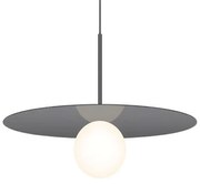 Φωτιστικό Οροφής Bola Disc 22 10681 55,9x15,2cm Dim Led 1100lm 12W Dark Grey Pablo Designs