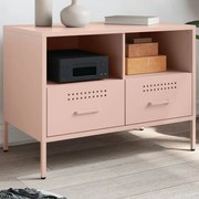 Έπιπλο Τηλεόρασης Ροζ 68x39x50,5 εκ. από Χάλυβα 843044
