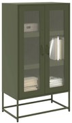 vidaXL Highboard Ελαιοπράσινο 68x39x123 cm Ατσάλι