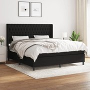 ΚΡΕΒΑΤΙ BOXSPRING ΜΕ ΣΤΡΩΜΑ ΜΑΥΡΟ 180X200 ΕΚ. ΥΦΑΣΜΑΤΙΝΟ 3131691