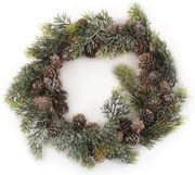 Χριστουγεννιάτικο Στεφάνι 372-99-284 15cm Green-Brown