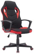 FOTEL OBROTOWY DAKAR CZARNY/CZERWONY DIOMMI-80-2898