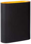 Φωτιστικό Επίτοιχο Lucide 12222-02-30 OVALIS Μαύρο Ματ (Black Mat)|Χρυσό Χρώμα (Gold Coloured)