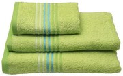 Πετσέτα πενιέ Stripes Green Προσώπου (50x100)