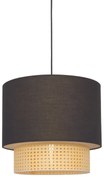 Φωτιστικό Κρεμαστο Aca TF20832PB NISYROS Μαύρο Ματ (Black Mat)