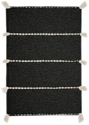 Πατάκι Μπάνιου Travis Black Kleine Wolke 55Χ65 100% Βαμβάκι