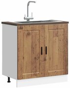 vidaXL Ντουλάπι βάσης νεροχύτη Porto Παλιό Ξύλο 80x46x81,5 cm