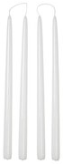 Κερί Smooth Taper Burn Σετ 4 τμχ Time 10.5 h Λευκό Γυαλιστερό Ø2,2 x H38 cm S/4 Broste Copenhagen