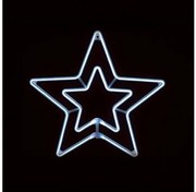 Χριστουγεννιάτικο Αστέρι NEON LED IP44 55CM DOUBLE STARS ACA X083001415 Λευκό