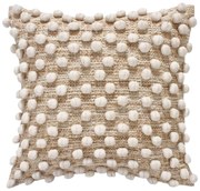 Μαξιλάρι Finne Inart βαμβακερό σε μπεζ απόχρωση  45x45x2.5εκ