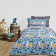 DAS KIDS ΣΕΤ ΣΕΝΤΟΝΙΑ ΜΟΝΑ 170Χ260 ΔΕΙΝΟΣΑΥΡΟΙ 4928 BLUE, GREY