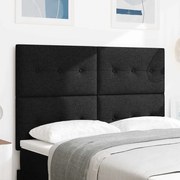 vidaXL Κεφαλάρι με κεφαλάρι Μαύρο 140 cm ύφασμα