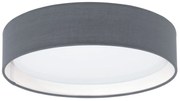 Φωτιστικό Οροφής Led Pasteri 31592 Grey Eglo Μέταλλο,Ύφασμα