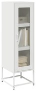 vidaXL Highboard Λευκό 36x39x123 cm από χάλυβα ψυχρής έλασης