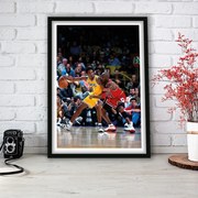 Πόστερ &amp; Κάδρο Kobe vs Jordan SNK211 21x30cm Εκτύπωση Πόστερ (χωρίς κάδρο)