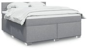 ΚΡΕΒΑΤΙ BOXSPRING ΜΕ ΣΤΡΩΜΑ ΑΝΟΙΧΤΟ ΓΚΡΙ 180X200 ΕΚ. ΥΦΑΣΜΑΤΙΝΟ 3288267