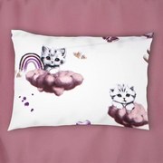 Μαξιλαροθήκη Παιδική Kitten 561 Mauve DimCol 35X45 100% Βαμβάκι