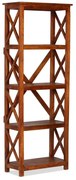 Βιβλιοθήκη 60x30x160 εκ. Μασίφ Ξύλο Ακακίας/Μελί Sheesham 245646