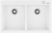 Teka Forsquare 2C 790 TG Artic White Ένθετος Γρανιτένιος Νεροχύτης 80cm