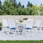 vidaXL Μαξιλάρια Καρέκλας Κήπου 6 τεμ. Μπορντό 40x40x4 εκ. Υφασμάτινα