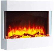 Ηλεκτρικό Τζάκι Επιτοίχιο 2000W Λευκό 3 Όψεων Richen Phaedra R-EM279B Sieline R-EM279B Λευκό