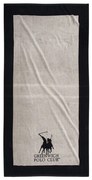 Πετσέτα Θαλάσσης 3858 Ecru-Black Greenwich Polo Club Θαλάσσης 90x180cm 100% Βαμβάκι