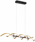 Φωτιστικό Οροφής - Ράγα Sequence 341810208 104x16x150 Dim Led 5600Lm 45W Black-Gold Trio Lighting