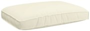 vidaXL Μαξιλάρι παλέτας για κάθισμα Κρεμ 120 x 80 x 12 cm