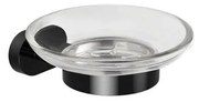 Σαπουνοθήκη μαύρη NEW OVAL 75059A-B KARAG