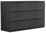 Συρταριέρα Cindy 6 συρταριών wenge 120x40x75εκ 120x40x75 εκ.