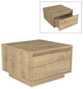 Τραπεζάκι σαλονιού Pura Megapap χρώμα sapphire oak 60x60x40εκ.