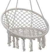 Κρεμαστή αιώρα - κάθισμα 60x80 cm Λευκό SDS-24668