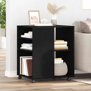 vidaXL Κάβα Αποθήκευσης Μαύρη Βελανιδιά 60x53x72,5 εκ Επεξεργασμένο Ξύλο