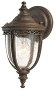 Απλίκα Φωτιστικό Τοίχου Μικρό E27 60W IP44 English Bridle Elstead FE-EB2-S-BRB Μπρονζέ