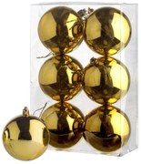 JΚ Home Décor - Μπάλα Πλαστική Χρυσή S/18 3cm