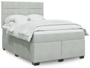 ΚΡΕΒΑΤΙ BOXSPRING ΜΕ ΣΤΡΩΜΑ ΑΝΟΙΧΤΟ ΓΚΡΙ 160X200 ΕΚ. ΒΕΛΟΥΔΙΝΟ 3293254