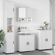 vidaXL Σετ Επίπλων Μπάνιου Επιτοίχιο 4 pcs Λευκό 61 x 35 x 64 εκ.