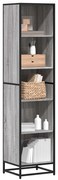 vidaXL Βιβλιοθήκη Γκρι Sonoma 40x35x170,5 εκ. από Επεξεργασμένο Ξύλο