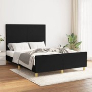 Σκελετός Κρεβατιού Χωρίς Στρώμα Μαύρο 140x190 εκ. Υφασμάτινο 3124889