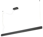 Γραμμικό Κρεμαστό Φωτιστικό Οροφής LED 2x7,75W 1X30,5W Μαύρο Dimmable Termini 39485 Eglo-39485-Μαύρο 39485
