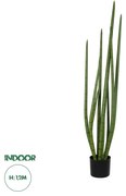 GloboStar® Artificial Garden SANSEVIERIA CYLINDRICA 20210 Τεχνητό Διακοσμητικό Φυτό Σανσεβιέρια Υ120cm