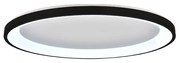 Πλαφονιέρα Οροφής D80x5cm LED 38W 3CCT 3800lm Μαύρο Μέταλλο-Ακρυλικό Inlight 42044-A-Black