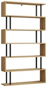 Βιβλιοθήκη Ziza pakoworld σε oak  απόχρωση 90x22x162.6εκ