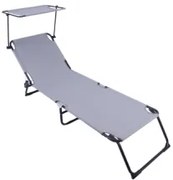 Heinner DSZP012 Ξαπλώστρα Παραλίας 186x55x24 εκ. GRI