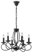 Φωτιστικό Οροφής - Πολυέλαιος Beatrice I-BEATRICE-6 6xE14 Φ50cm 120cm Anthracite Luce Ambiente Desig